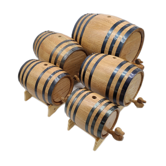 American White Oak Aging Barrel, Handcrafted