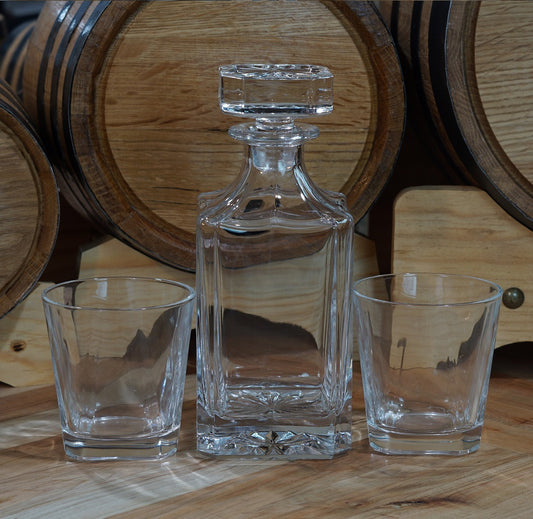 Personalized Decanter Set For Scotch, Bourbon, Liquor, Spirits, or Wine